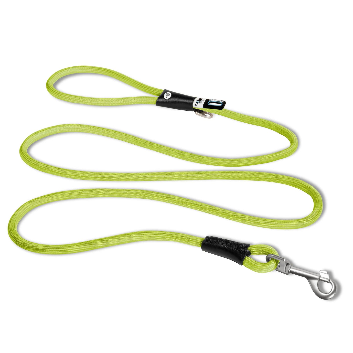 Curli Stretch Comfort Leash Lime M